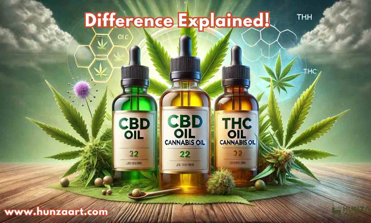 cbd oil vs thc oil vs cannabis oil - difference explained