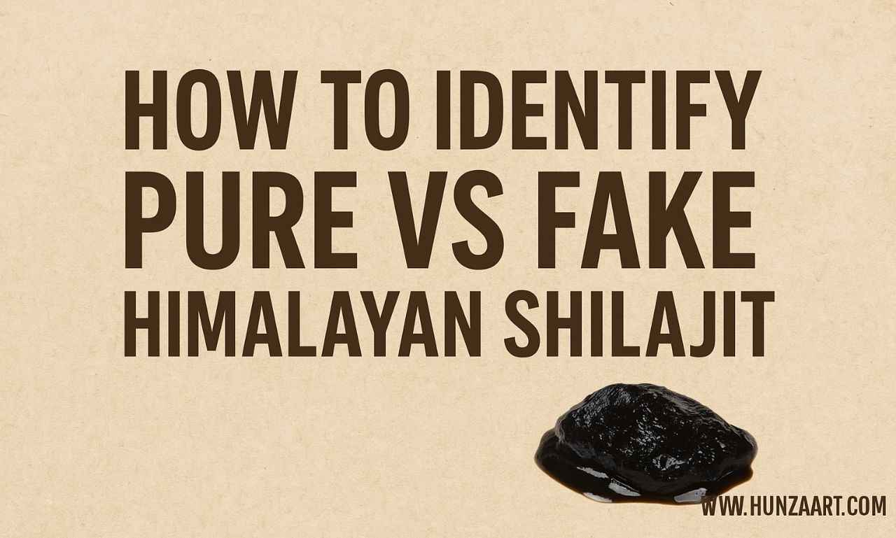 how to identify fake vs real shilajit himalayan