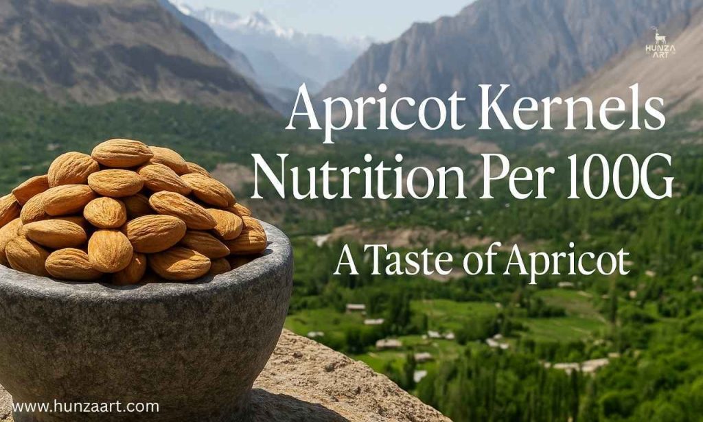 apricot kernels nutrition per 100 gram