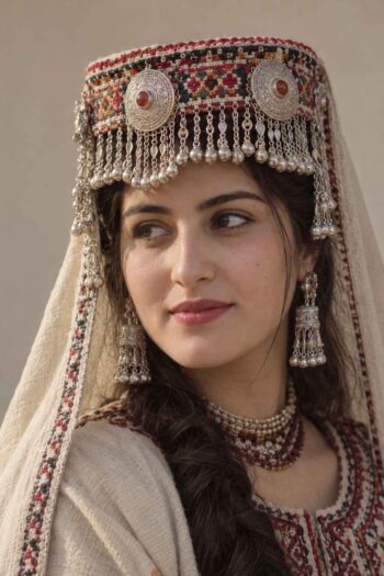 Hunza Silsila – Traditional Silver Bridal Headpiece