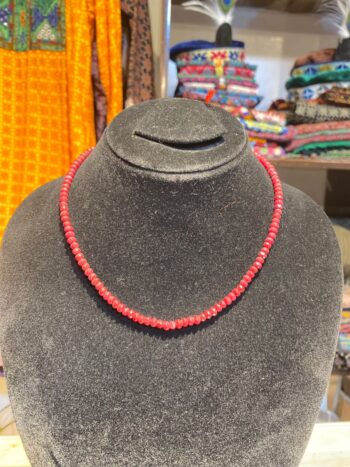 Gulnaar | Single Strand Ruby Necklace