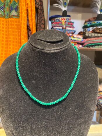 Gulshan | Single Strand Emerald Necklace