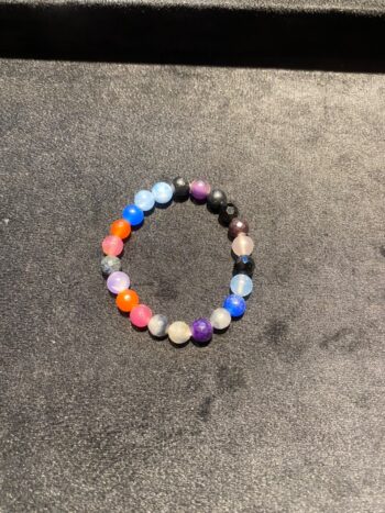 Rangrez | Unisex Multicolour Agate Bracelet